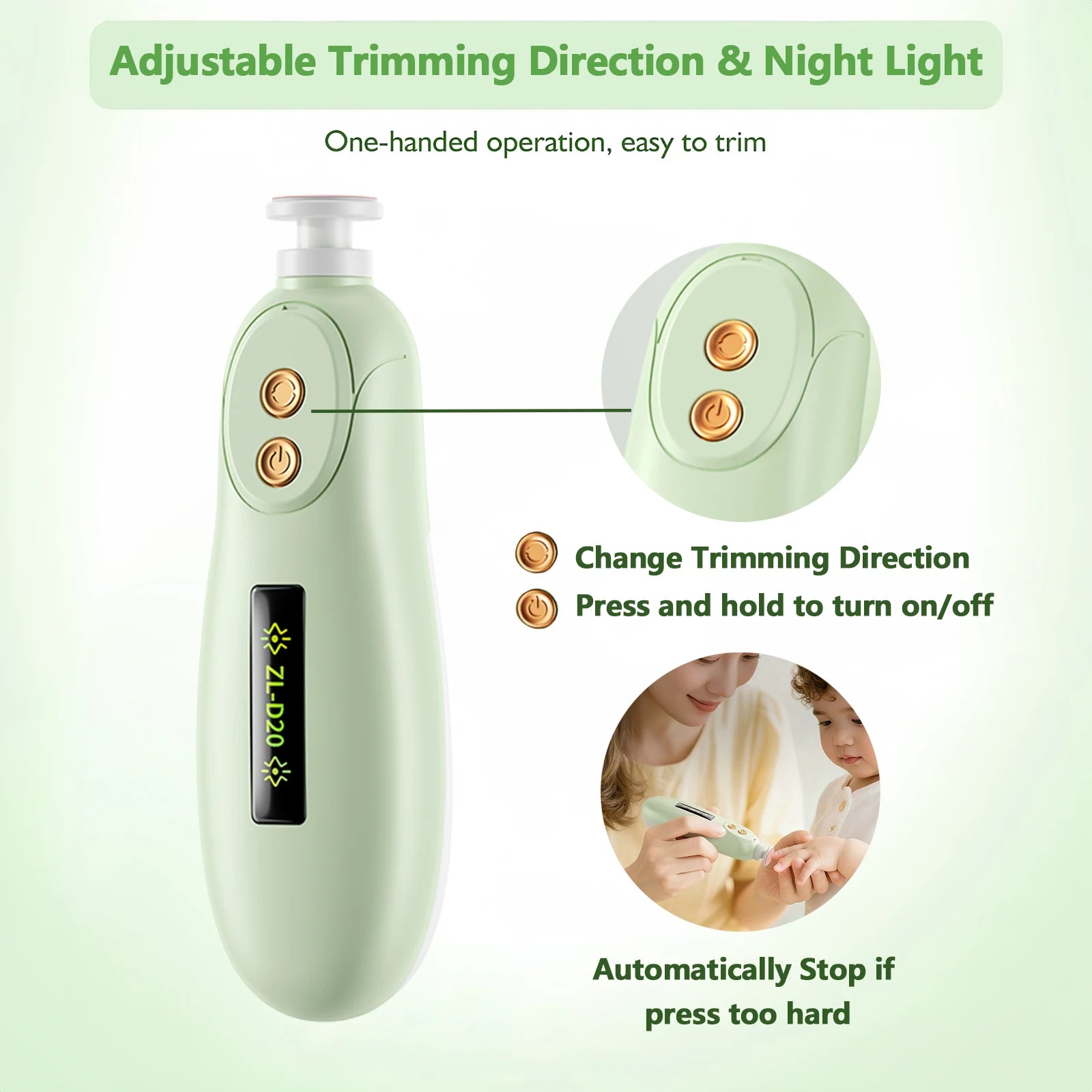 Gentle Trim Electric Nail File